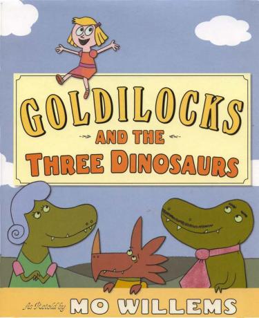 Goldilocks un trīs dinozauri - bilžu grāmatas vāks