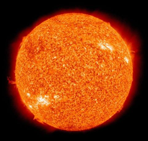 Saule, kas redzama no kosmosa kuģa