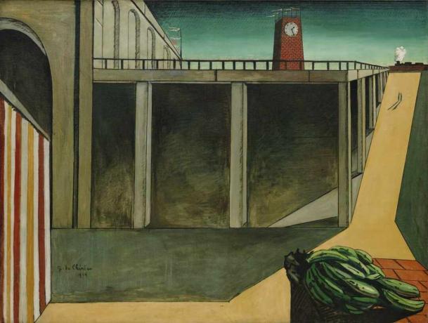 giorgio de chirico montparnasse aiziešanas melanholija