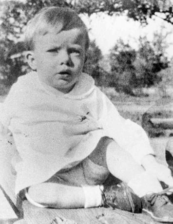 Vienu gadu vecā Džimija Kārtera fotogrāfija, 1927. gads
