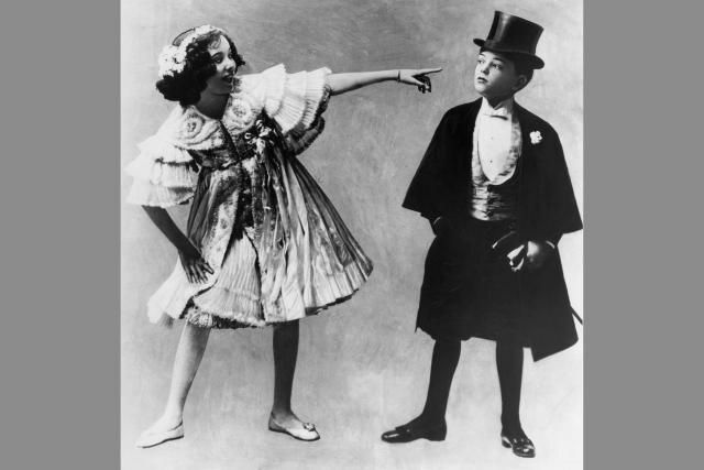 Adele un Freds Astaire, brāļa un māsas Vaudevilas akts, apmēram 1905